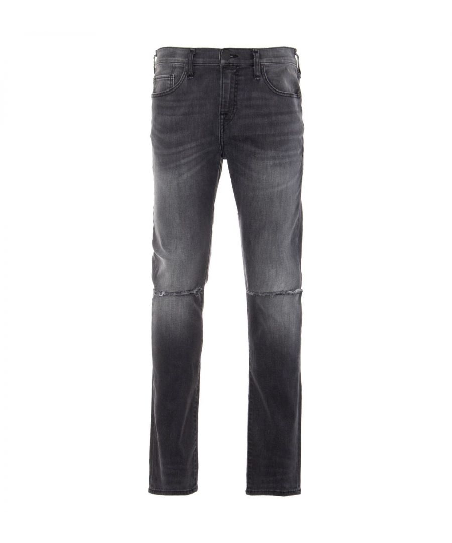 Image for True Religion Rocco Renegade Relaxed Skinny Jeans - Grey Ghost Wave