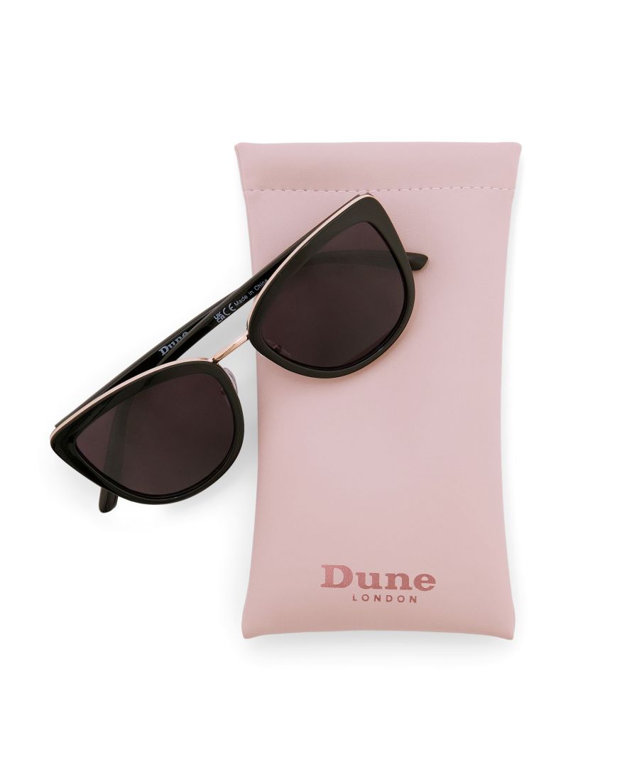 No warm-weather look is complete without the perfect pair of sunglasses. This pair is effortlessly chic, with a slim, lightweight frame and dark-tinted lenses. We've also included a protective case to help keep them safe on your travels. Category 3 U