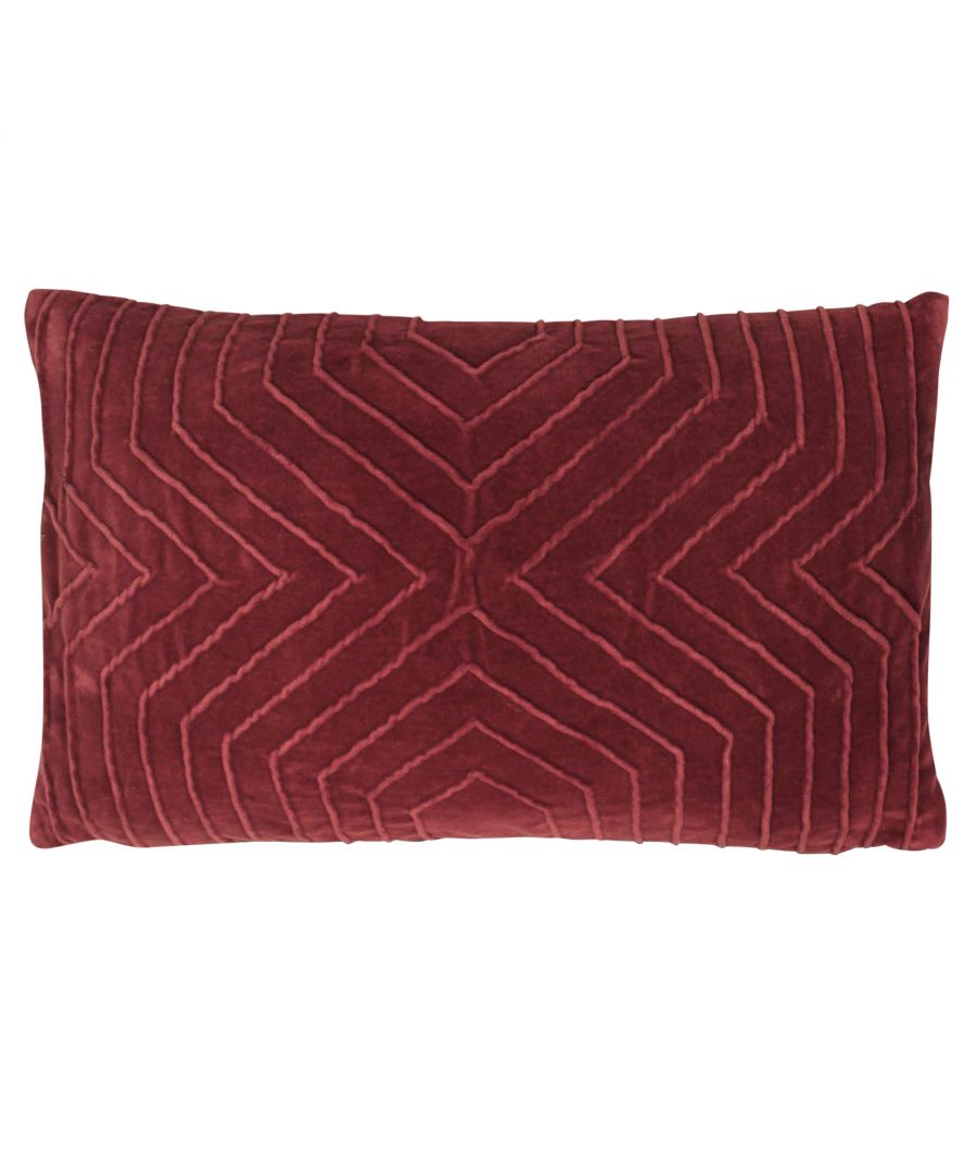 Combine colour and texture with this romantic Mahal cushion. Featuring a delicate geometric pleating, this cushion will sit perfectly within any contemporary or modern home.