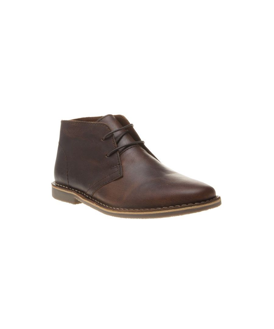 Smarten Up Your Outfit With The Men's Gobi Boots By Redtape. Crafted From Soft Brown Leather, The Classic Lace Up Is Fully Lined For A Comfortable Wear. 