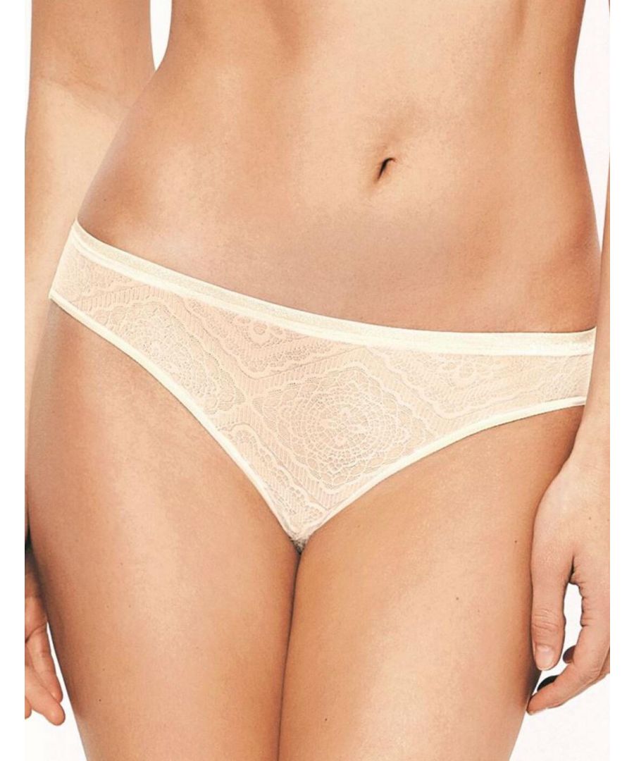 Wonderbra Womens Ultimate Silhouette Lace Brazilian Brief - Ivory - Size X-Large