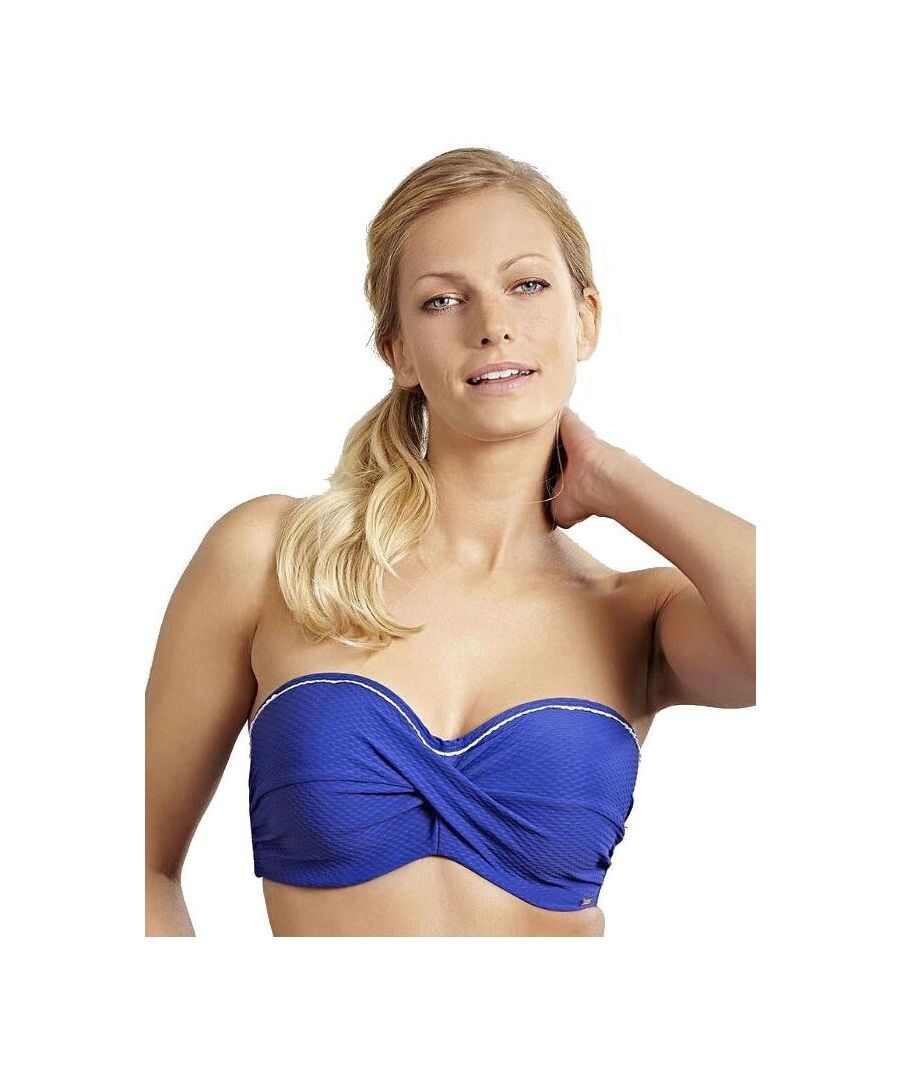 Panache Lingerie Womens SW1041 Anya Voyage Tankini Top - Blue - Size 32DD