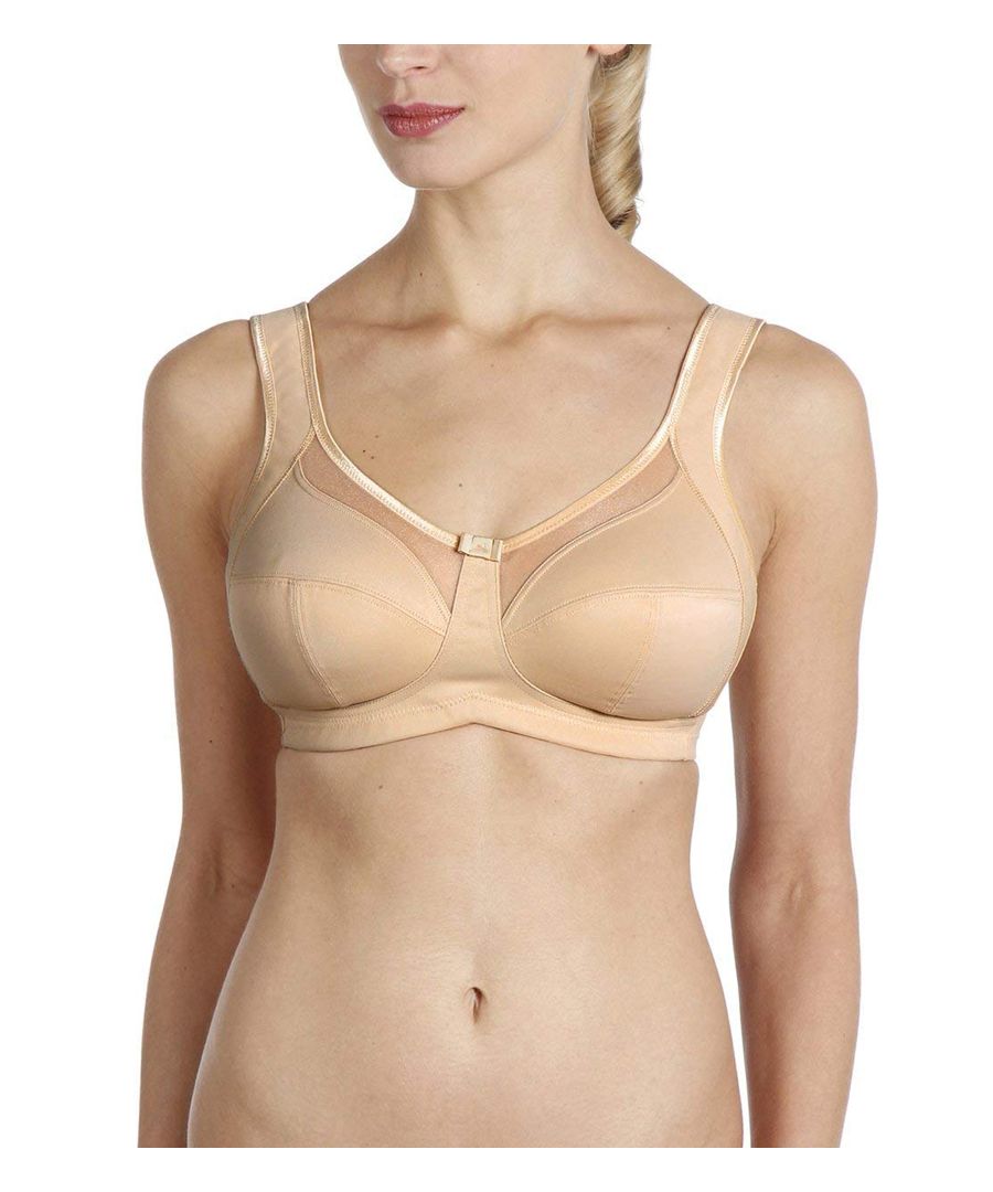 Anita Clara, feel comfortable all day long with this beautiful soft comfort bra.  Non wired three-section cups provide you with full coverage and excellent support! Fully adjustable straps are softly padded preventing digging in.  A must have in your favourite lingerie collections.
