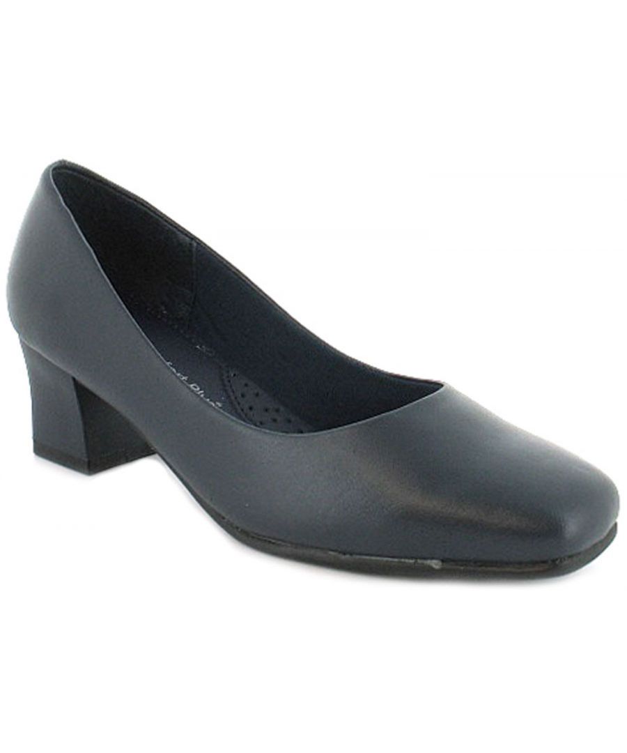 <Ul><Li>Comfort Plus Carly Womens Shoes In Navy Blue</Li><Li>New Ladies/Womens Wide Fitting Court Shoes. Flexi Sole Unit On A Mid Block Heel.</Li><Li>Manmade Upper</Li><Li>Fabric Lining</Li><Li>Synthetic Sole</Li><Li>Womans Blue Navy Work Heels Office Smart Ladys Courts</Li><Li>Additional Information: 4.5Cm Heel</Li>