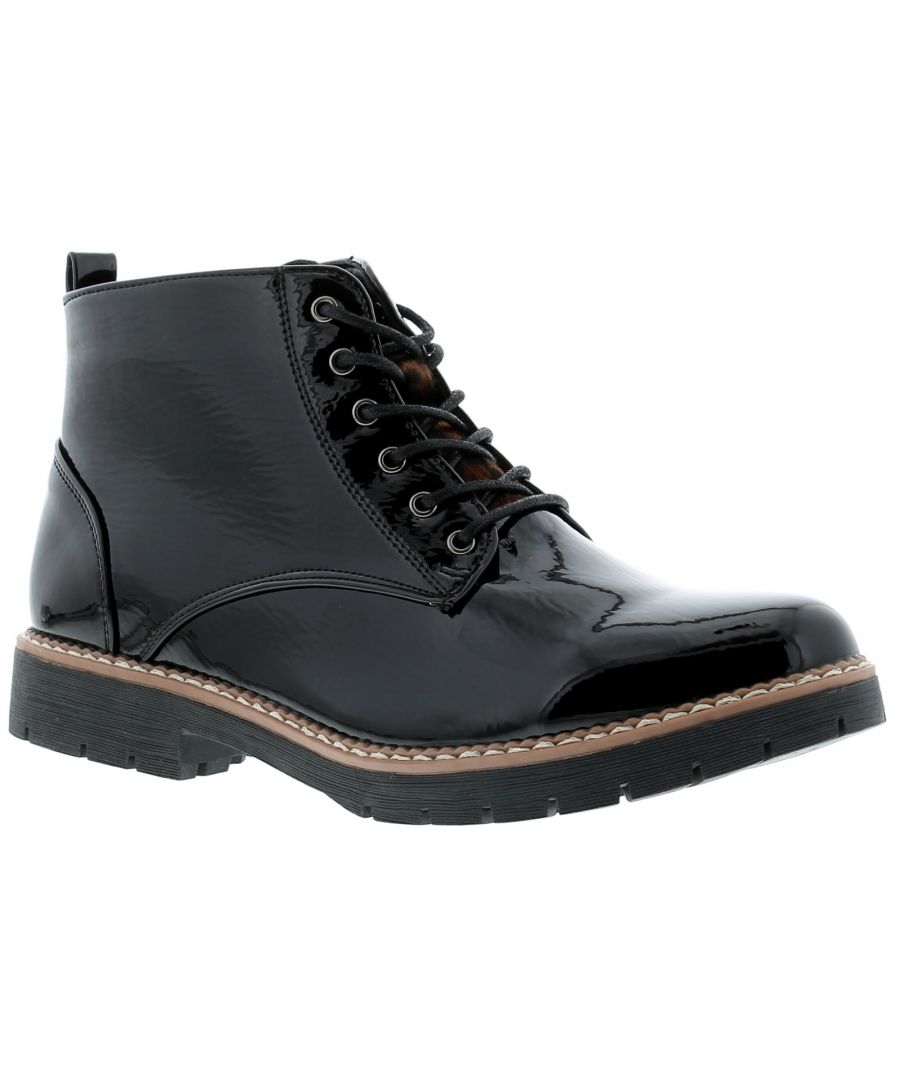 Image for Apache Patter Women's Boots in Black Patent