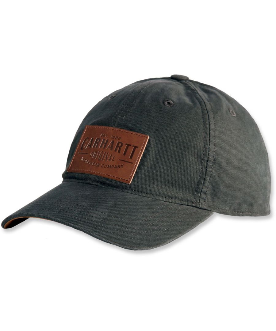 Image for Carhartt Mens Rigby Stretch Fit Leather Patch Baseball Cap