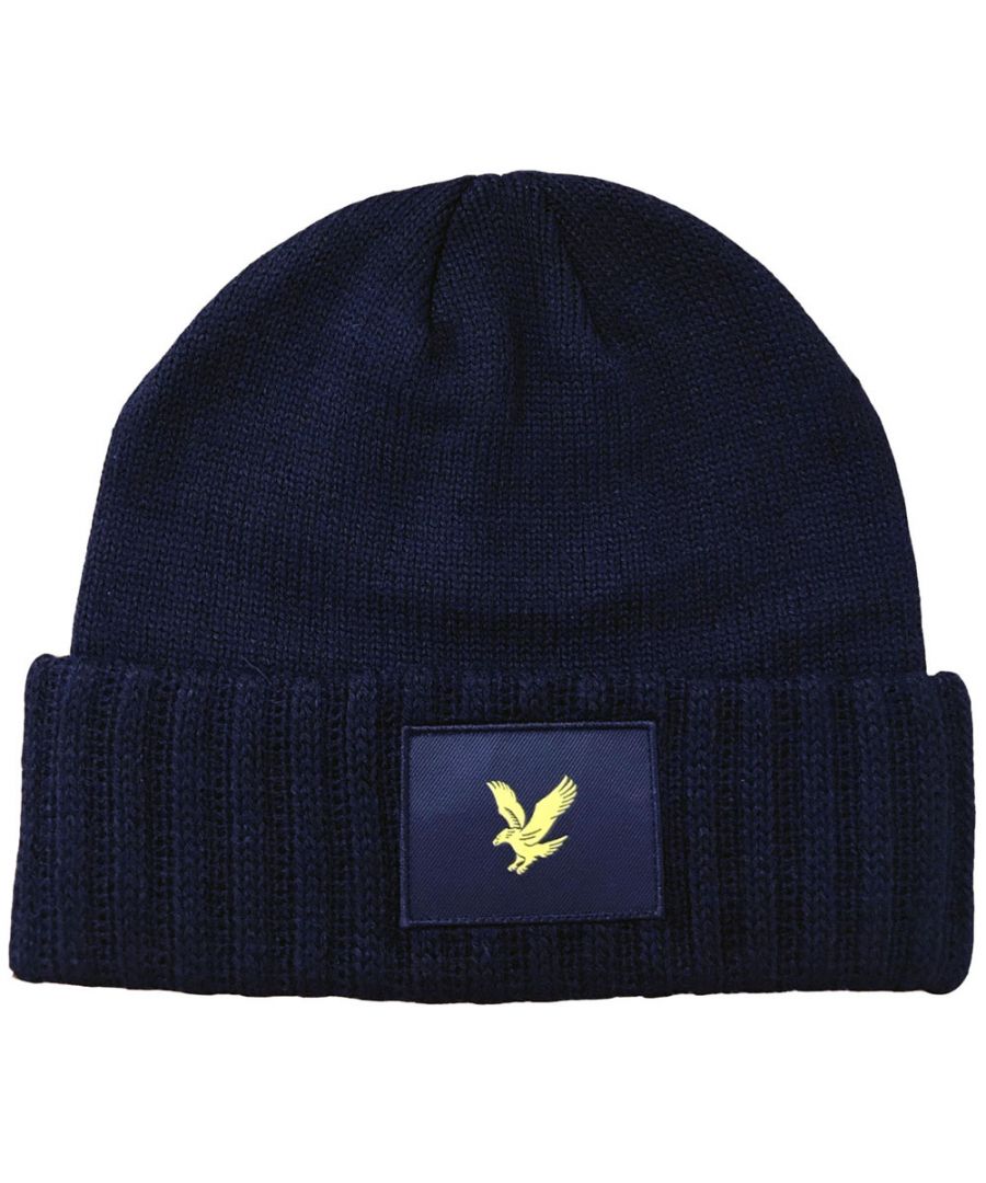Image for Lyle & Scott Mens Casuals Turn Up Knitted Beanie