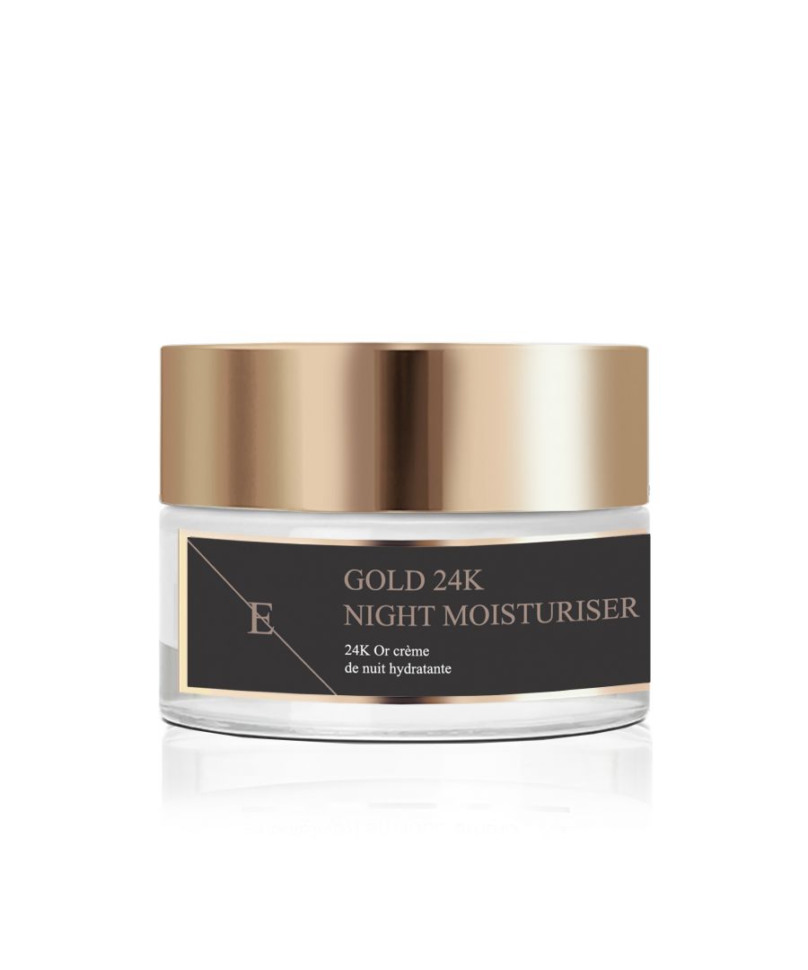 ANTI-WRINKLE MOISTURISER 24K GOLD - 50ml \n\nEclat Skin London’s Anti-Wrinkle Cream aims to boost skin renewal and smoothen the look of fine lines and wrinkles. The cream has a luxurious nourishing creamy and lightweight texture that absorbs easily. Activated with 24K Gold and Vitamin A.\n\nKey Ingredients:\n\n24 K - CARAT GOLD\nGold has been used in skincare from Egyptian times, it is said that Cleopatra used to sleep with a gold mask. Gold is a true anti-ageing ingredient as it is anti-oxidant that protects, balances and calms the skin as well as aims to brighten and firm.\n\nVITAMIN-A / RETINYL PALMITATE\nRetinyl palmitate is the the ester of retinol (vitamin A) combined with palmitic acid, a saturated fatty acid. Retinyl palmitate is considered a less irritating form of retinol, and a gentler ingredient on sensitive skin. It has similar effect to Retinol that is known to be one of the best anti-ageing skincare ingredients in the world. It has an effect of repeatedly shedding the upper dermal layer forces the skin to produce new cells, this aims to boost skin renewal and smoothens the look of wrinkles.\n\nMACADAMIA OIL & ABYSSINIAN OIL\nMacadamia and Abyssinian oils are both lightweight quickly absorbing oils with great fatty acids ratio that moisturises the skin and boosts skin softness.\n\nUSAGE: Apply pea-sized amount of the cream on cleansed face, neckline and neck in the morning. Continue with Eclat Skin London Gold 24K Anti-Wrinkle Eye Cream. For best results use with Eclat Skin London Anti-Wrinkle Elixir Serum 24K Gold.