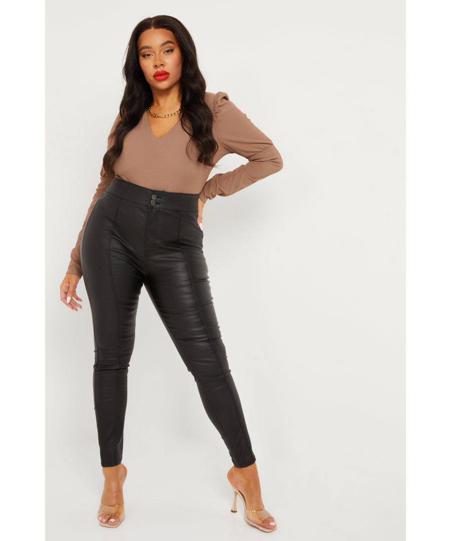Black High Waist Palazzo Trousers
