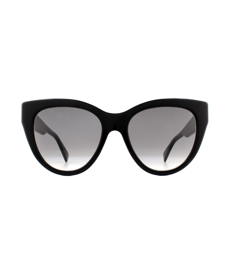 Gucci Sunglasses GG0460S 001 Black Grey Gradient