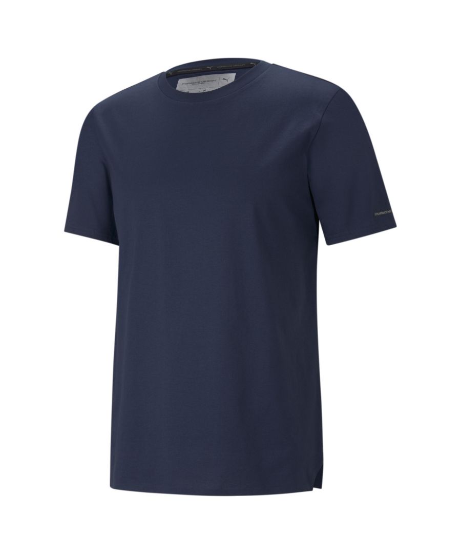 puma mens porsche design essential t-shirt - blue - size 2xl