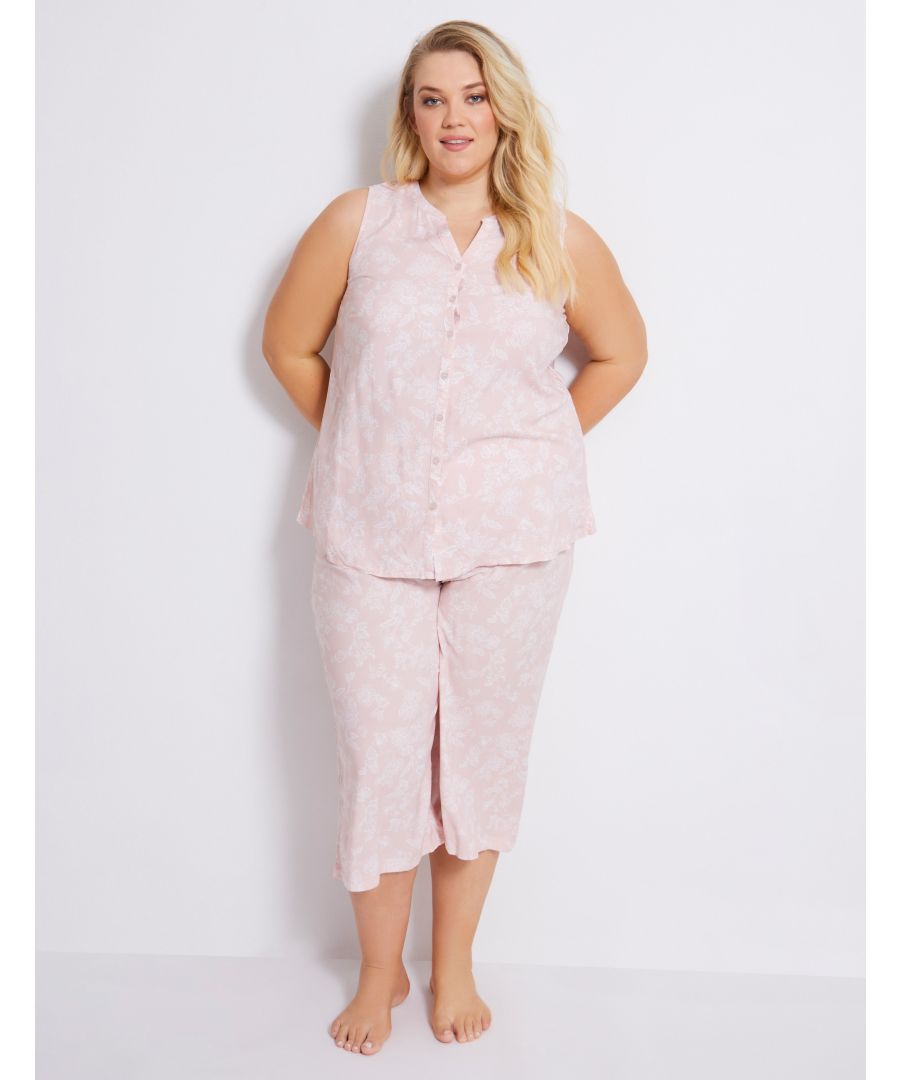 Autograph Woven Crop Sleeveless PJ SetMaterial:  100% Viscose