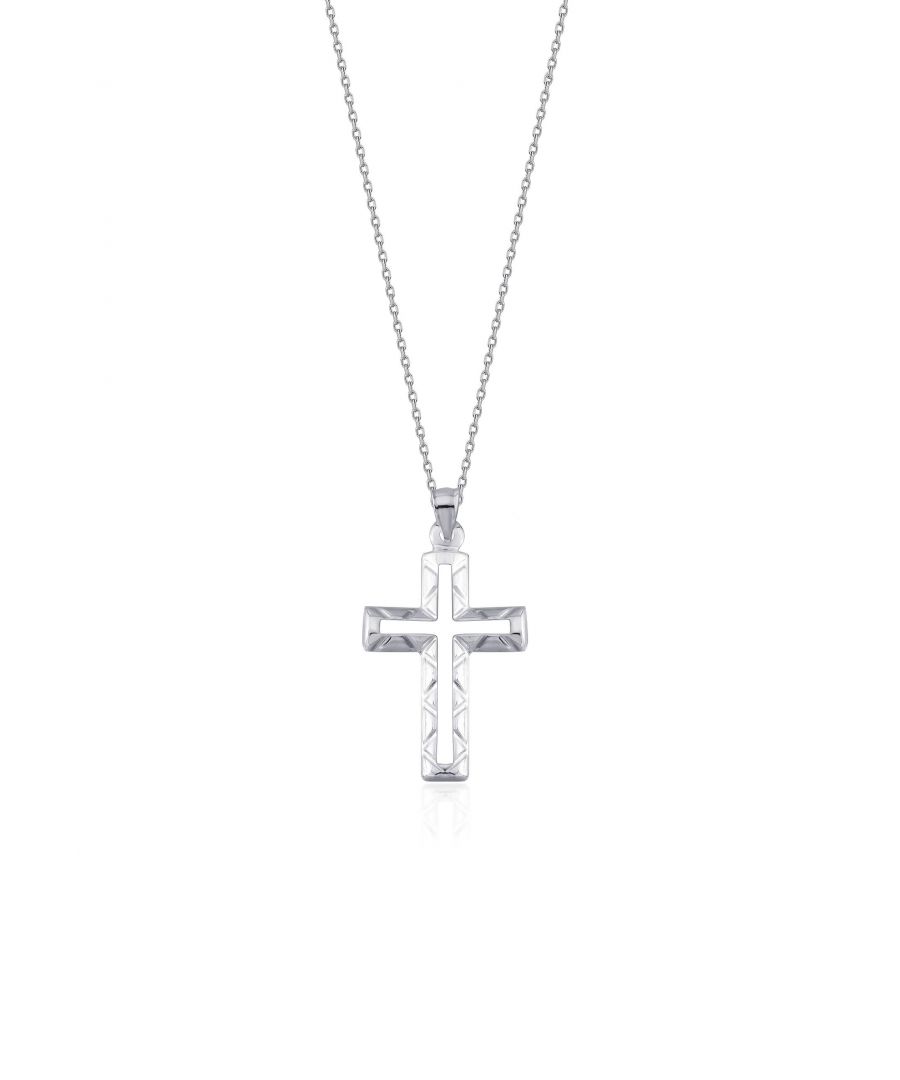 925 Sterling Silver Cross Pendant Necklace
