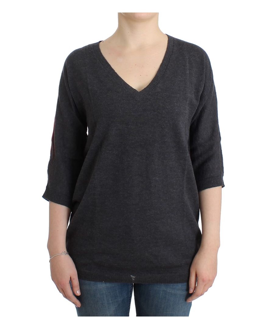 Image for Costume National Gray short sleeved sweater