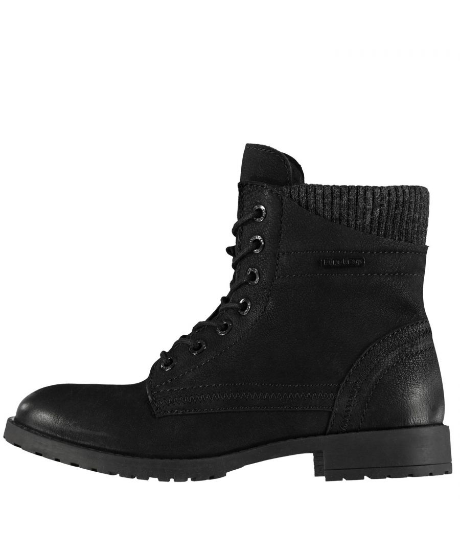 Image for Firetrap Womens Ladies Mystic Lace-Up Military Combat Biker Boots Winter Shoes