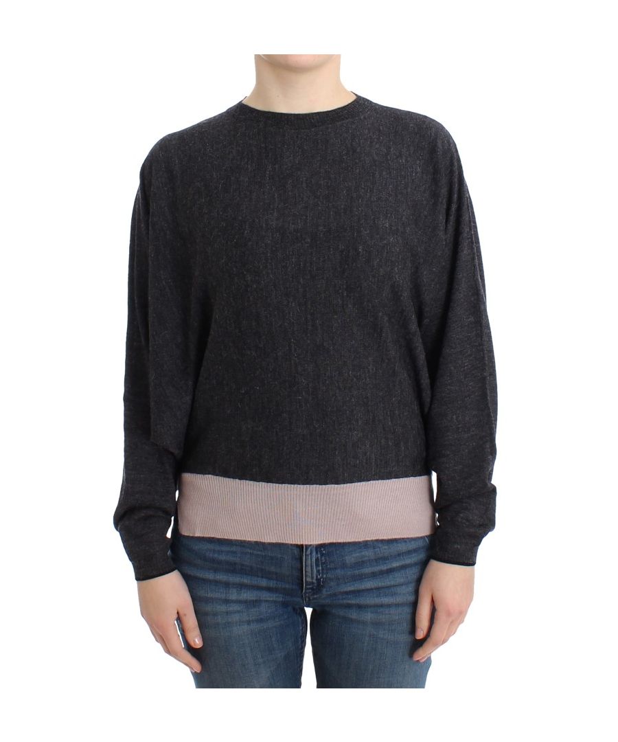 Image for Costume National Gray knitted batwing sweater