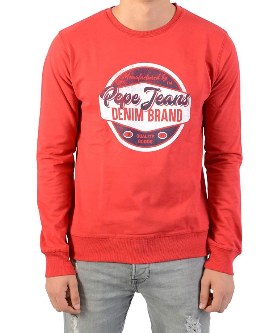 Image for Pepe Jeans Boys Sweatshirt with Imprinted Logo in Red