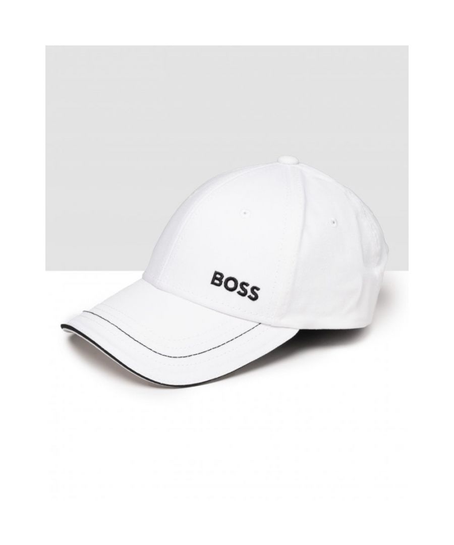 An athletically styled cap in breathable cotton twill, by BOSS. Designed with contrast detailing and an embroidered logo, this modern cap secures with an adjustable metal closure featuring a lasered logo. \n100% Cotton           \n\n\n\n50468258\n\n\n\n 