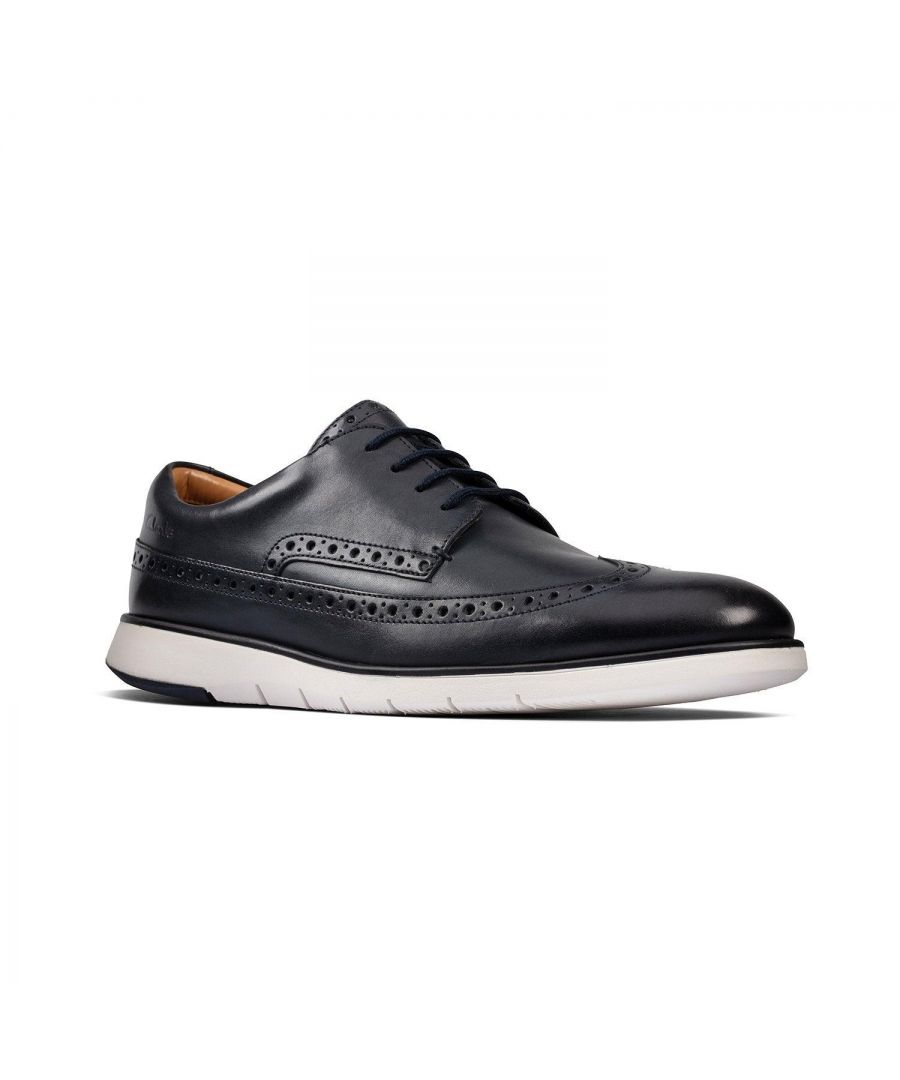 Men's casual shoes decorated with perforations that give the shoes a chic and elegant look.