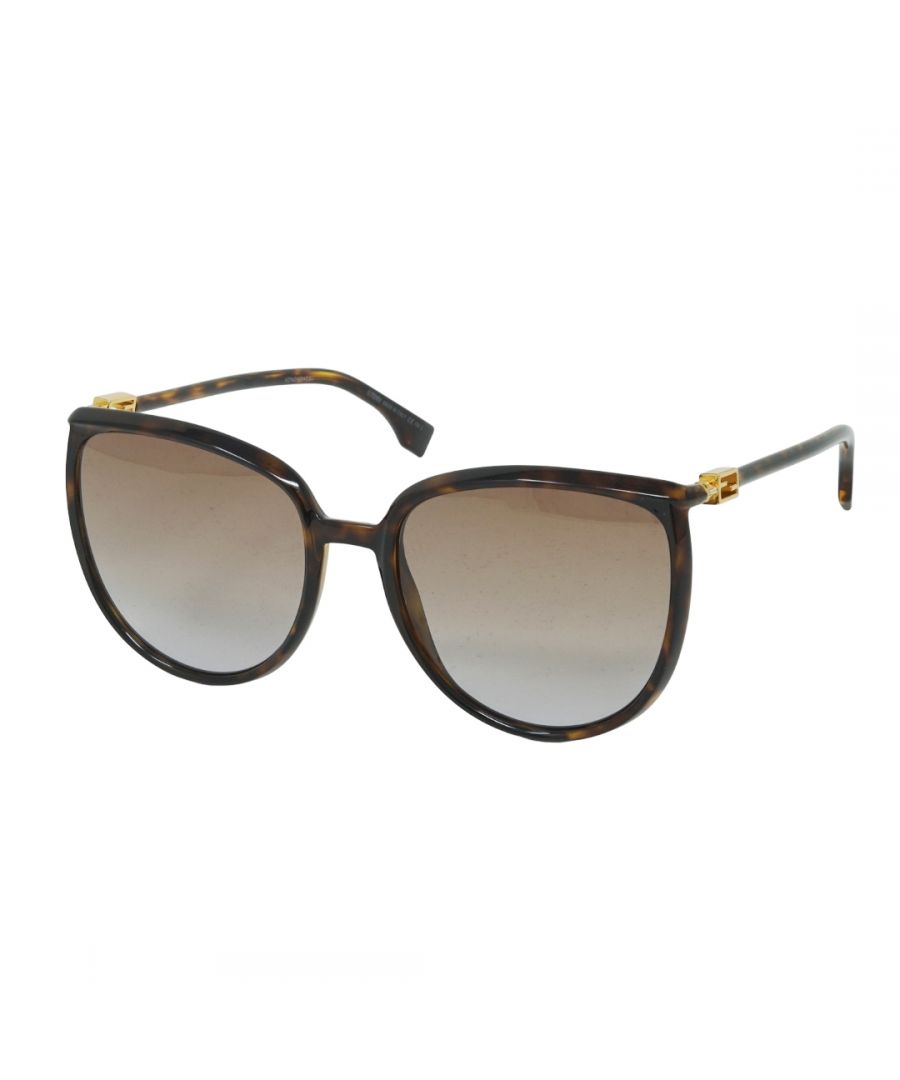 Fendi FF 0432/G/S 086/QR Sunglasses. Lens Width=59mm. Nose Bridge Width=20mm. Arm Length=150mm. Sunglasses, Sunglasses Case, Cleaning Cloth and Care Instructions all Included. 100% Protection Against UVA & UVB Sunlight and Conform to British Standard EN 1836:2005