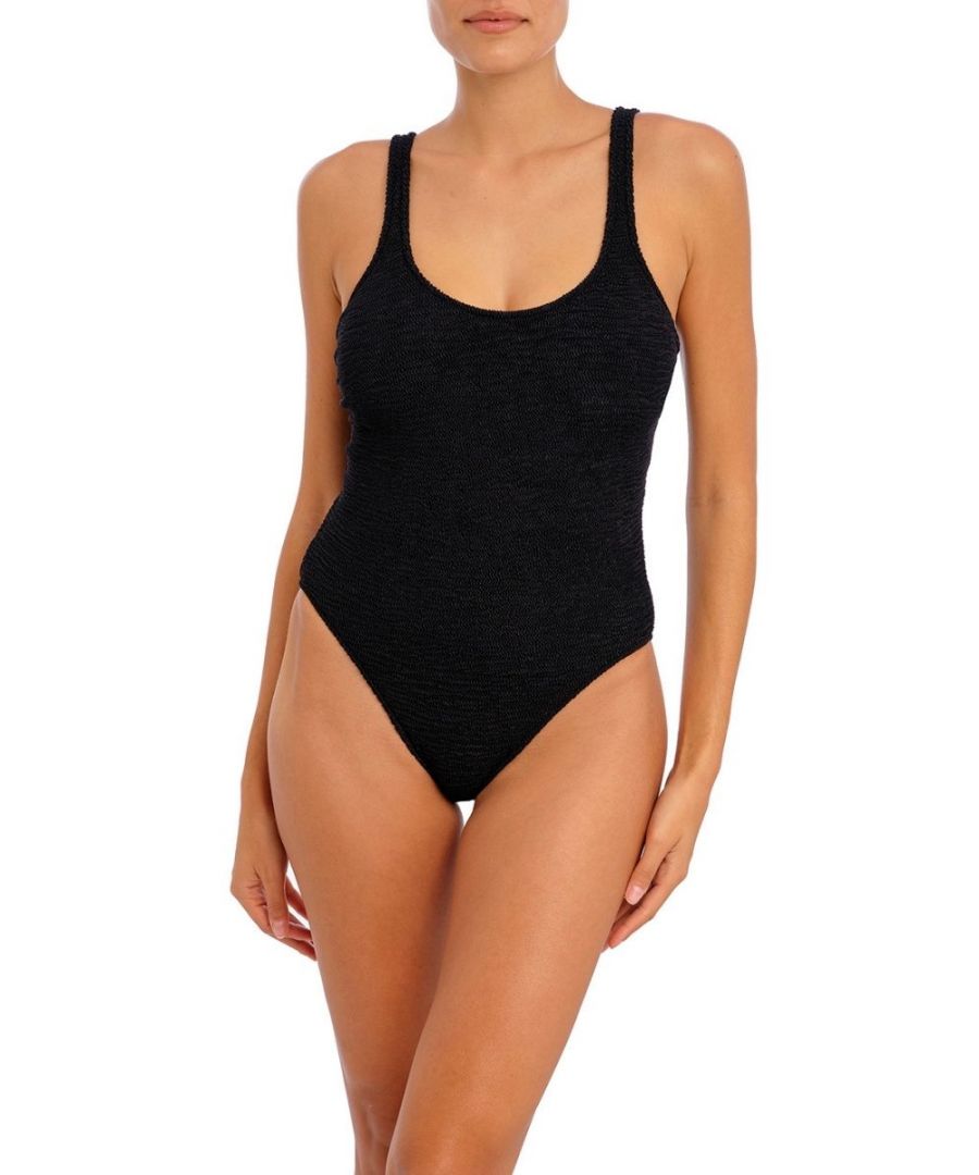 Freya Womens Ibiza Waves Underwired Swimsuit - Black Polyamide - Size 34G