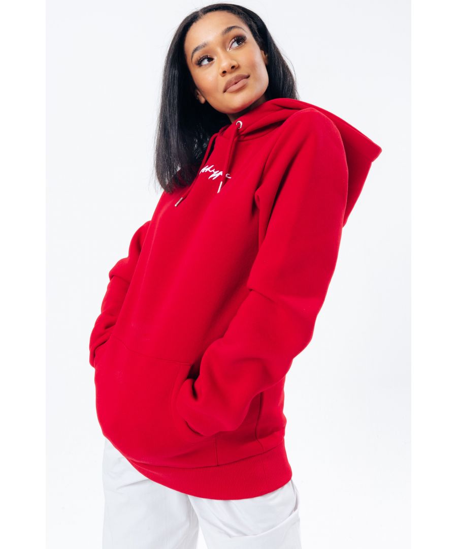 Image for Hype Red Scribble Logo Women's Pullover Hoodie