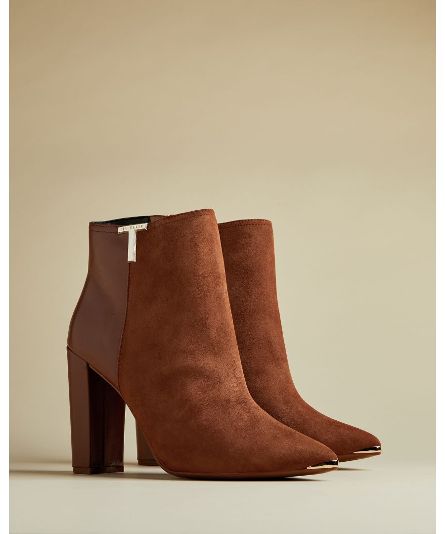 T Detail Suede Boot