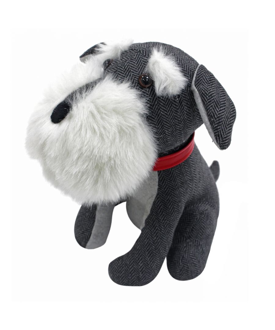 The Paoletti novelty doorstops are not only an extremely useful home accessory but also add some fun to your home interior. In a range of animals from dogs to elephants there's something for everyone. Sadie the Schnauzer Filled with heavyweight sand this doorstop is strong enough to hold open most doors. Made of 100% polyester Sadie can withstand any stray knocks or kicks. However if she gets dirty spot clean only.
