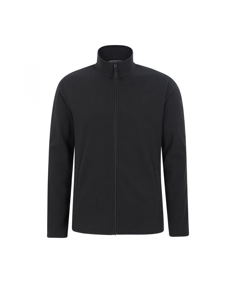 Mountain Warehouse Mens Camber Fleece Jacket (Black) - Size X-Small - Secret Sales