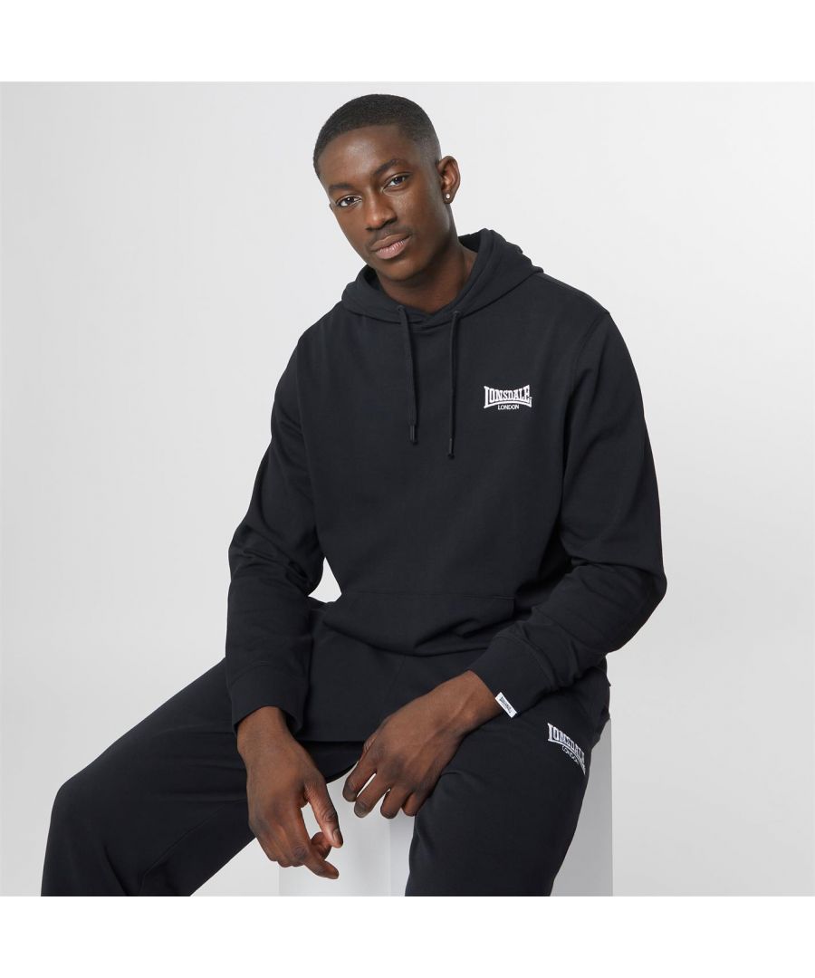 Image for Lonsdale Mens Jersey Lounge Hoodie Top