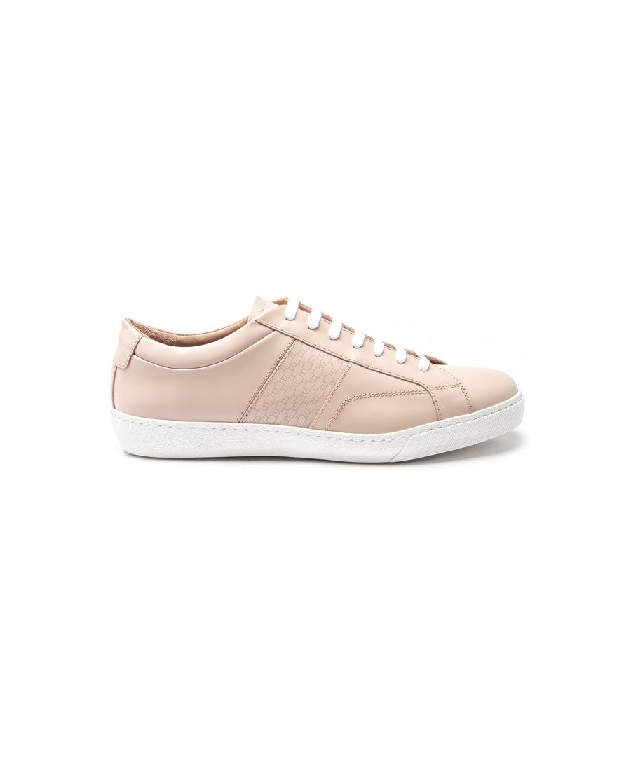 Brighten Up Your Style In Time For The New Season With The Olga Low Cut Women's Trainer From Boss. The Sports Luxe Lace Up Boasts A Rose Pink Leather Upper That Features The Famous Designer's Initials Embossed On The Side For A Fashionable Finish.