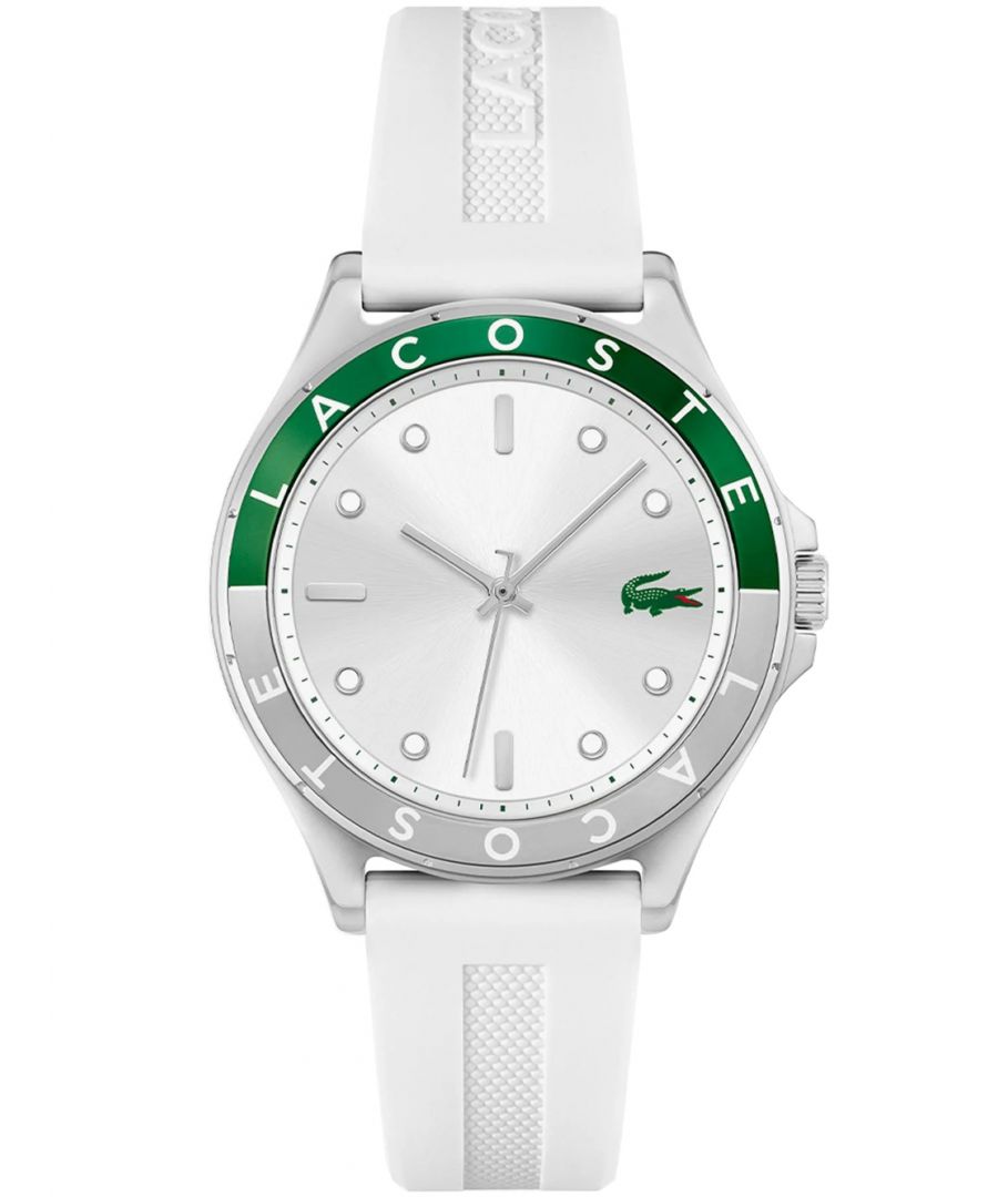 lacoste swing womens white watch 2001265 silicone - one size