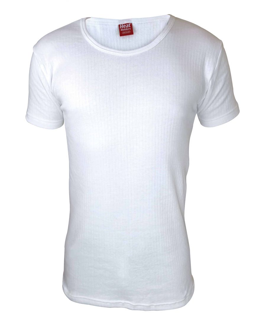 Image for Heat Holders - Men's Cotton Thermal Underwear Short Sleeve T Shirt Vest