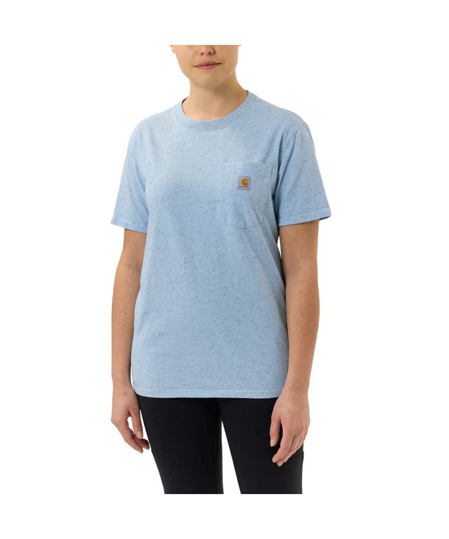 *Sizing Note* Carhartt are more generously sized, you may need to consider dropping down a size from your traditional workwear clothing. 6.75-ounce, 100% cotton jersey. Original Fit. Rib-knit crewneck. Side-seamed construction minimizes twisting. Left-chest pocket with sewn-on Carhartt label.