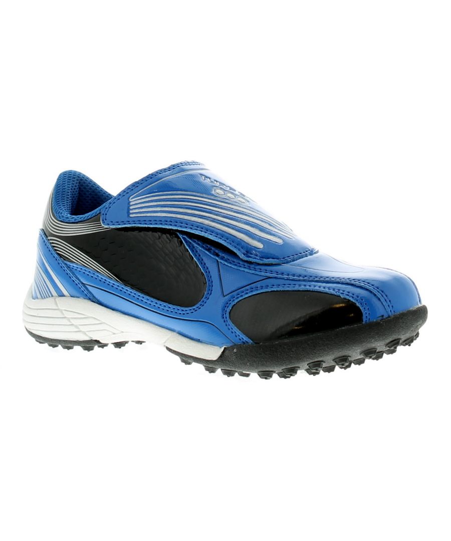 Image for Childrens/Boys Blue Touch Fastening Astro Turf/Football Trainers