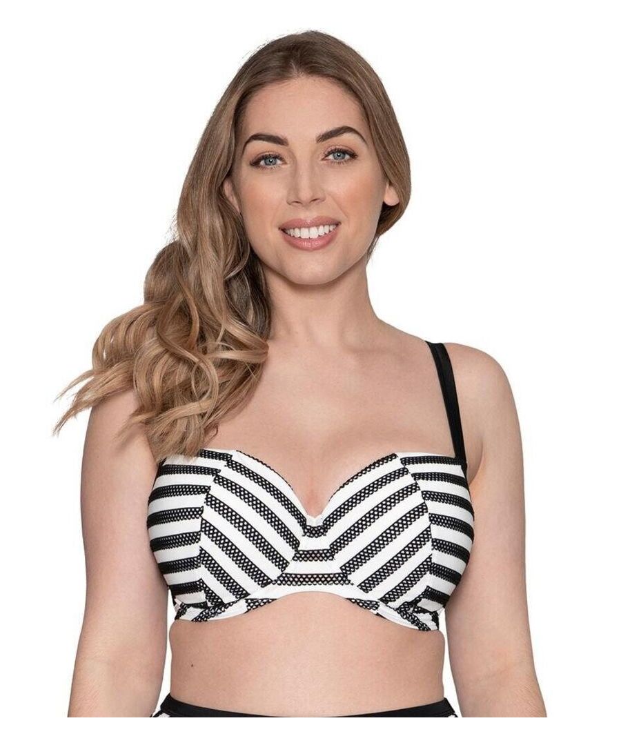 Curvy Kate Womens CS012300 Sunseeker Balcony Bikini Top - Multicolour - Size 32DD