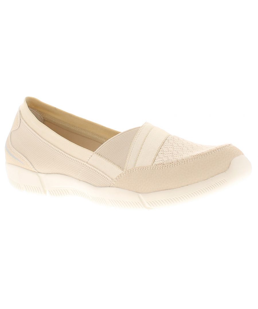 skechers be lux daylights gore slip on ballet shoes