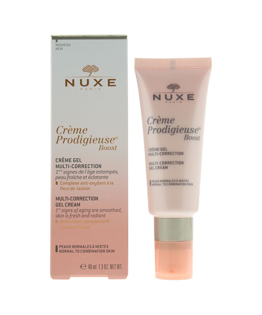 Nuxe Crème Prodigieuse Boost Multi-Correction Cream Gel has been designed to help protect the skin, and leave it looking fresher and more radiant, whilst fighting the signs of aging. The cream contains an anti-oxidant complex, containing Jasmine flower, which helps protect skin from the damaging effects of every day life.