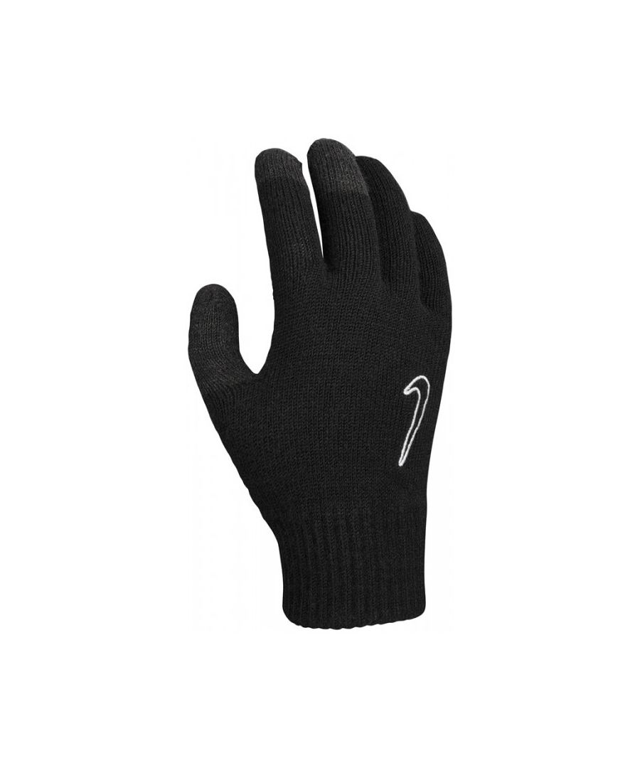 Nike Unisex Adult Tech Grip 2.0 Knitted Gloves (Black/White) - Size L/XL