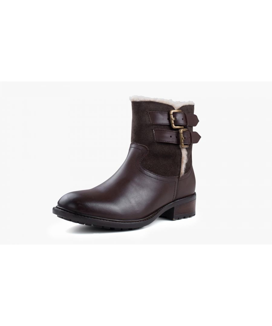 Image for Redfoot Grace Brown Leather Suede Ankle Boot