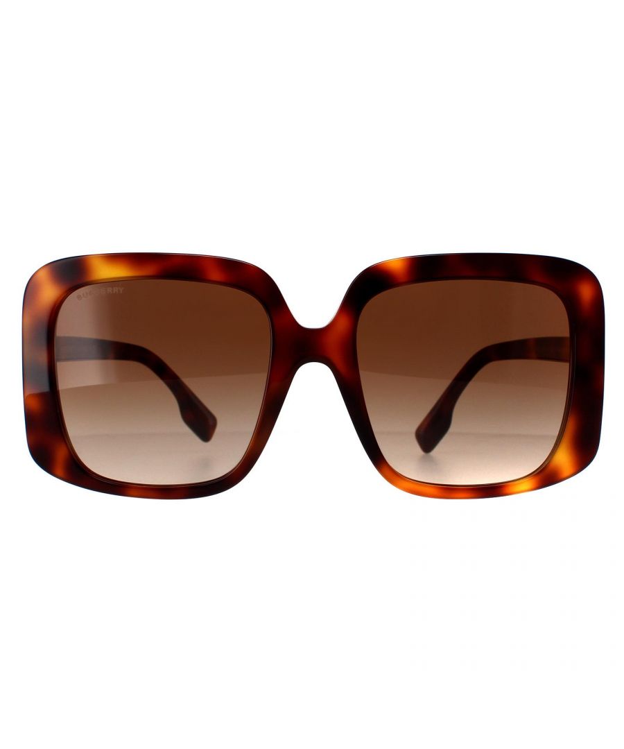 Burberry Square Womens Light Havana Brown Gradient BE4363 - One Size