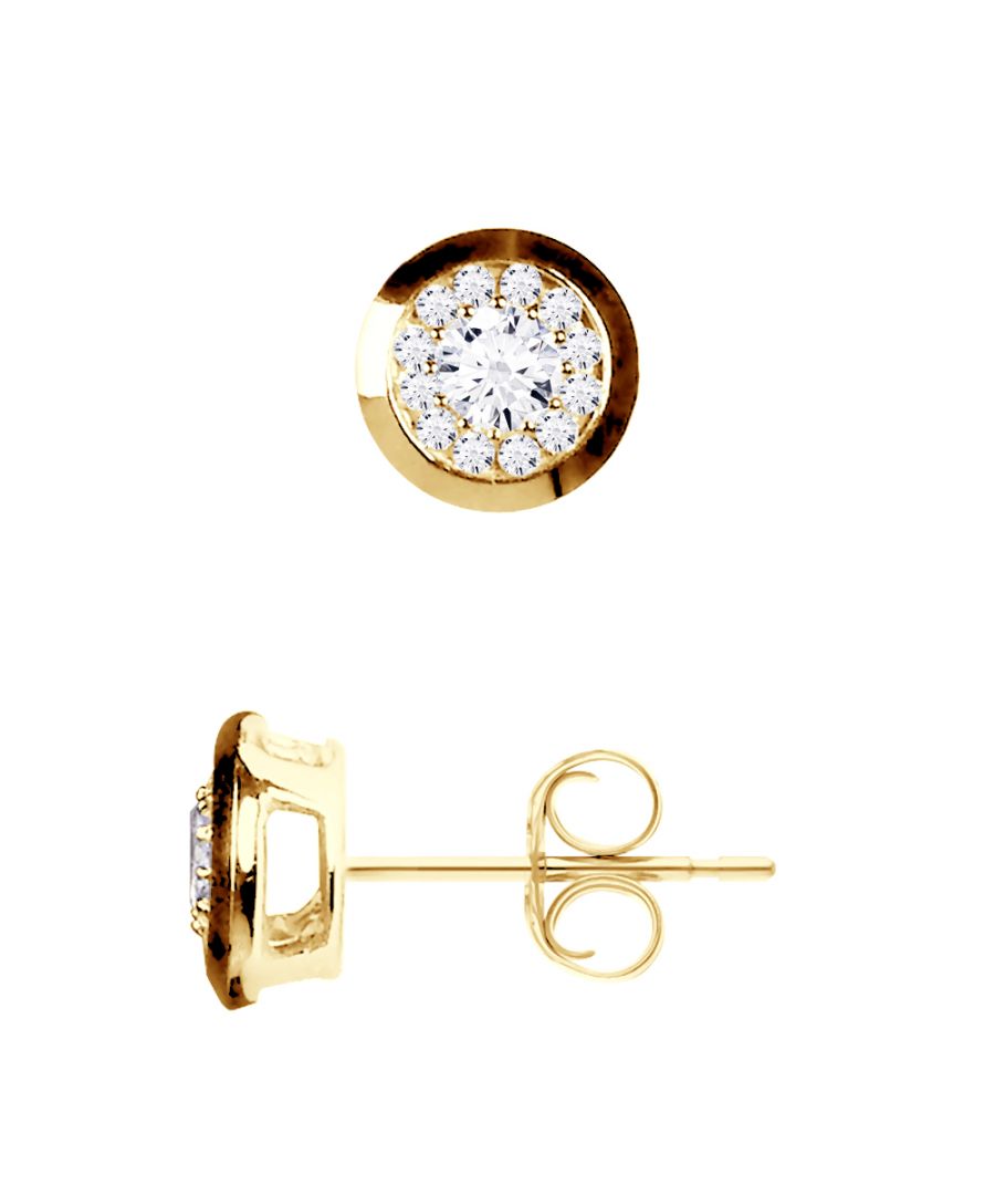 Earrings Diamonds HSI Quality set closed 0,50 Cts - (2 x 0,25 Cts) - Gold 750 (18 Carats) - Push System - Our jewellery is made in France and will be delivered in a gift box accompanied by a Certificate of Authenticity and International Warranty