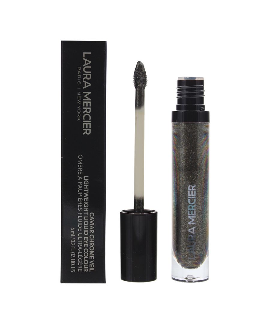 Caviar Chrome Veil by Laura Mercier is a long-wearing shimmery liquid eyeshadow. Formulated to be crease-resistant, weightless, smooth and silky with a lustrous sheen, it is the perfect customisable eye shadow and comes with a easy and precise applicator. Available in six delicious shades.