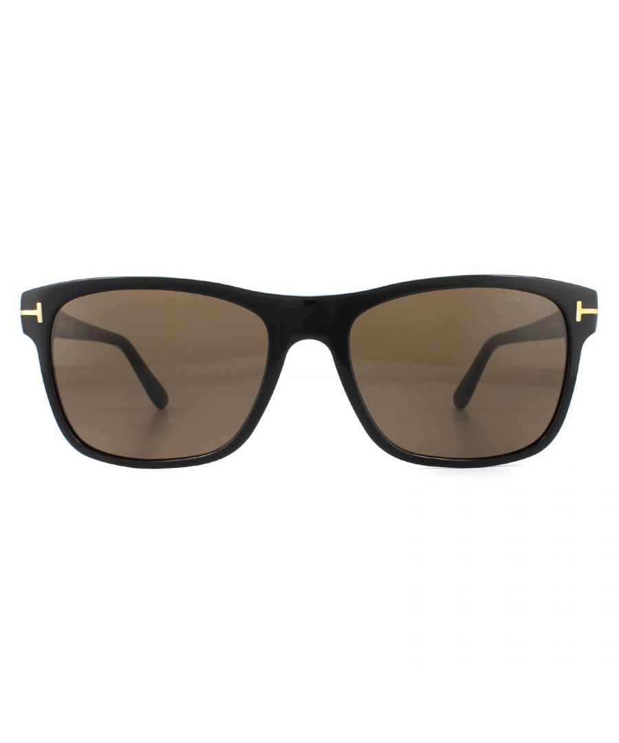 Tom Ford Sunglasses Giulio FT0698 01J Shiny Black Roviex are a classic style with simple shape but just very classy Tom Ford sunglasses. The iconic Tom Ford T-bar metal accent wraps around the front temple in inimitable Tom Ford style.
