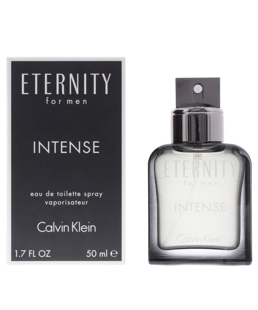 Eternity for Men Intense by Calvin Klein is a Woody Aromatic fragrance for men. Eternity for Men Intense was launched in 2016. Top notes are White Pepper, Grapefruit, Black Tea and Bergamot; middle notes are iris, Geranium, Rhubarb and Lavender; base notes are Vetiver, Cedar and Cashmere Wood.