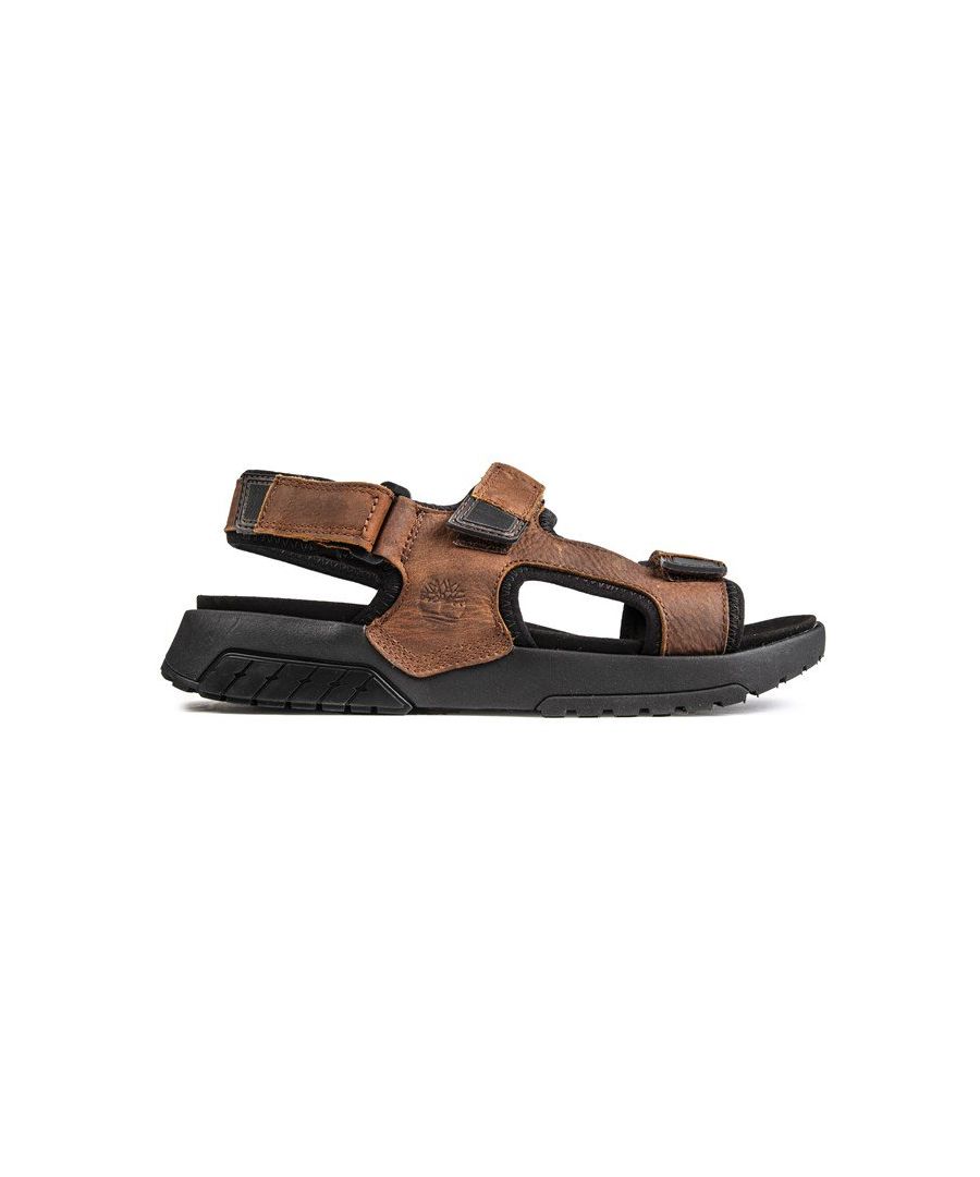 Timberland Mens Anchor Watch Sandals - Brown Leather - Size UK 10.5