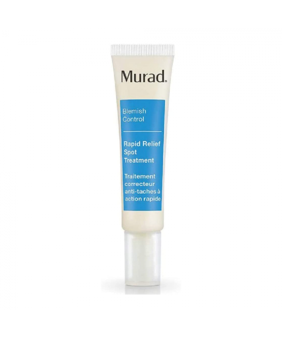 Fast-acting spot treatment that reduces blemish size and redness within four hours of application. Treatment fights irritants while still preserving skin's healthy balance. Apply a thin layer on affected areas one to three times a day or as needed.