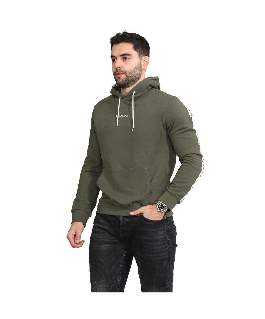 Refresh your Casual Collection with these Gant Hoodies. These Pullover Striped Hoodies feature a ribbed waist, Gant logo striped pattern inside the hoods and on the arms, a hooded neckline with an adjustable drawstring and kangaroo pockets. GANT HOODY