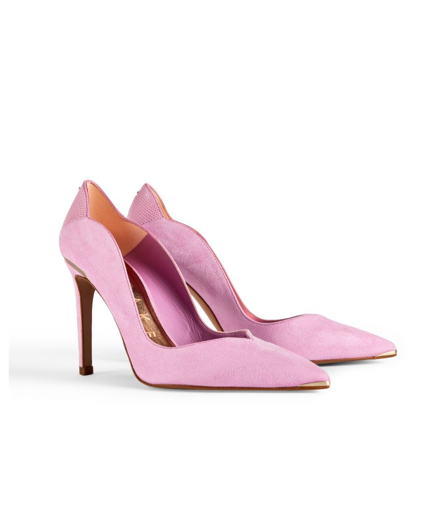 Image for Ted Baker Daysiil Scalloped High Heel Court Shoes, Pink