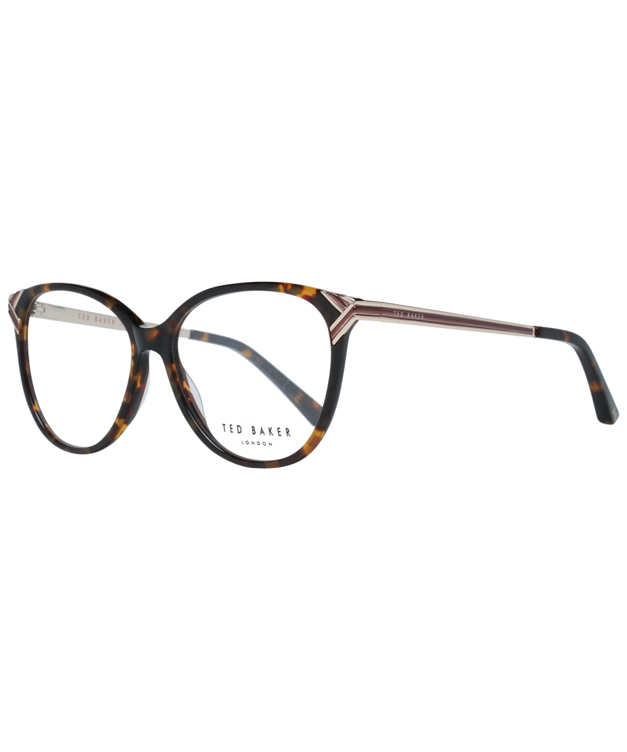 Ted Baker Cat Eye Womens Brown TB9197 Marcy Glasses are a elegant cat eye style crafted from lightweight acetate. Ted Baker's logo is embedded in the slim temples for brand authenticity.
